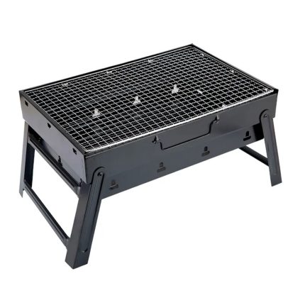 Portable Charcoal BBQ Grill - Heavy-Duty Barbecue Oven with Complete Tools Set for 3-6 People, Indoor & Outdoor Use