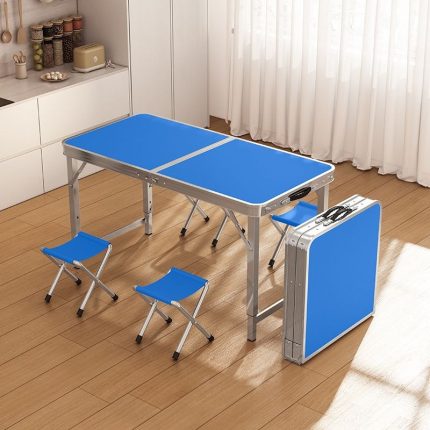 Portable Folding & Extendable Aluminum Table - For Outdoor Camping, Picnics, Night Market Vending & Street Stalls